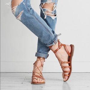 American Eagle Lace-up Sandals